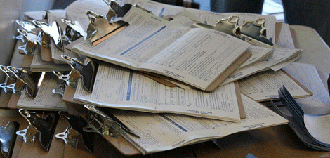 The deadline for voter registration has come and gone in my state. But the memories linger on. Carrying a clipboard...