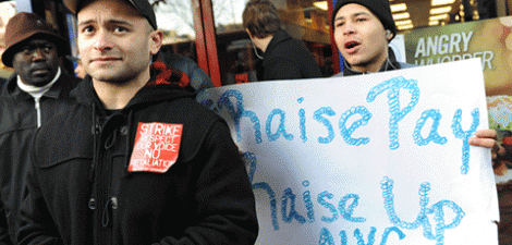 Fast food and big-box workers demand a living wage On November 23, Black Friday, workers in thousands of Walmart stores went on strike for higher wages and better benefits....