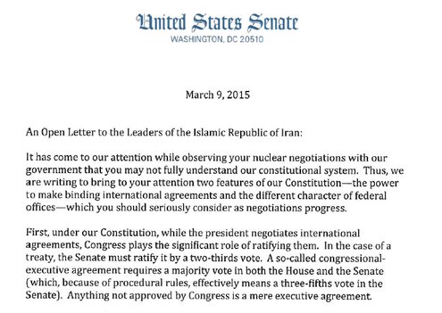 letter to iran
